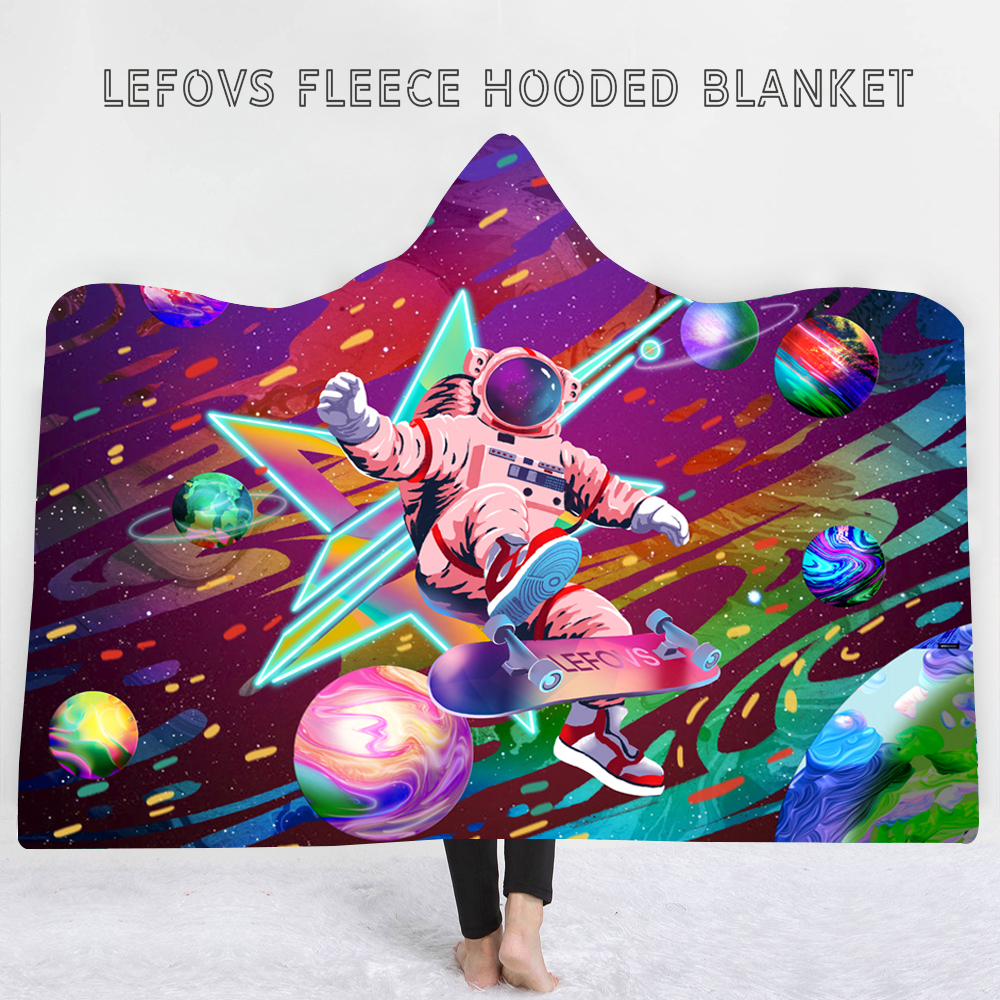 custom fleece hooded blanket