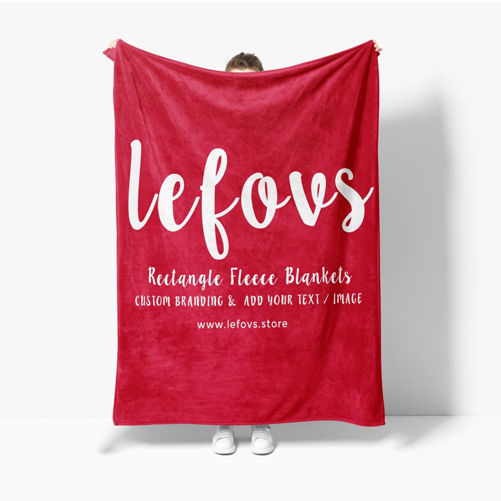 custom logo flannel blanket