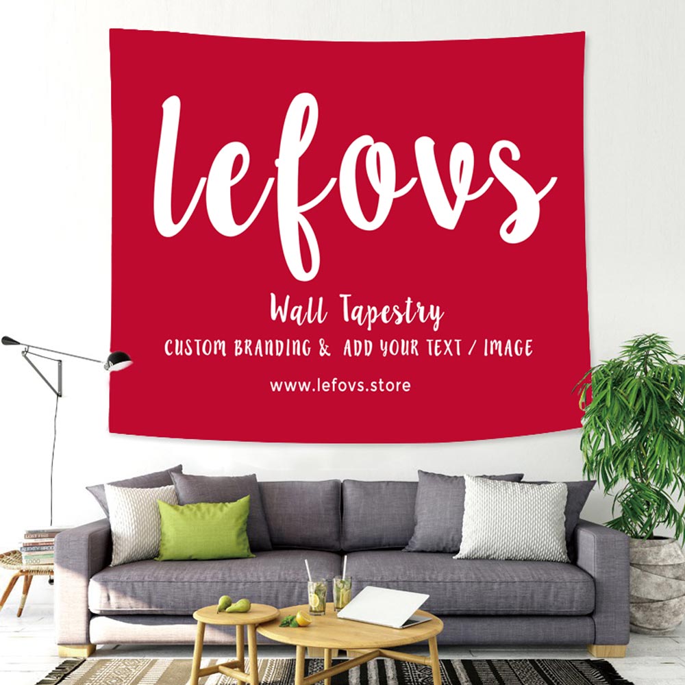 custom logo wall tapestry