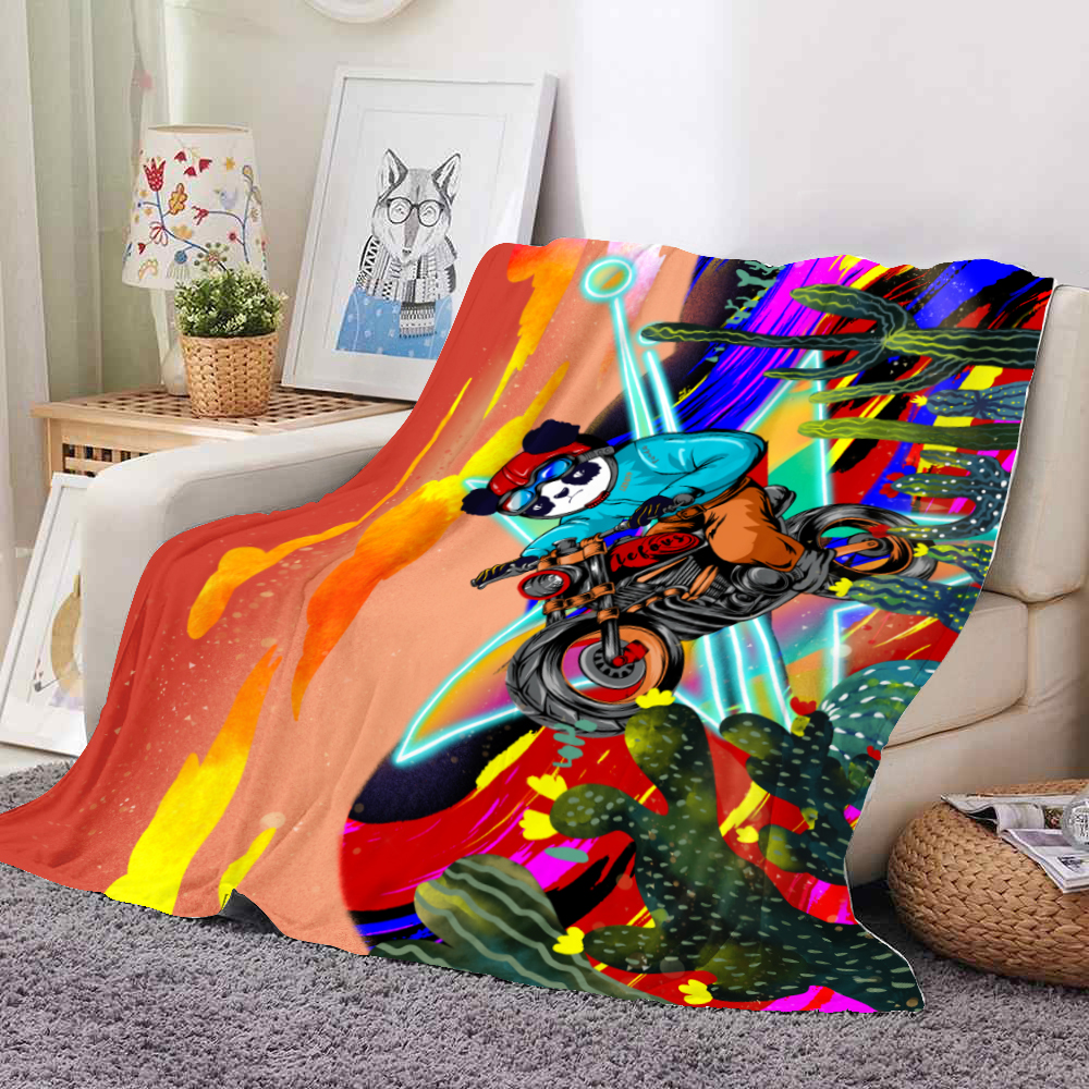 custom flannel blanket with logo